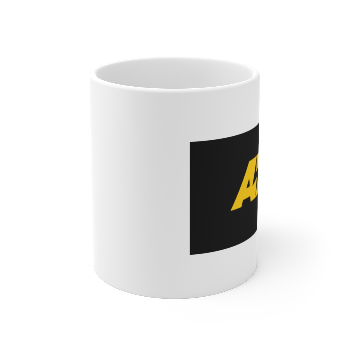 AMP White Mug Coffee Mug - alternate angle 1, merchandise