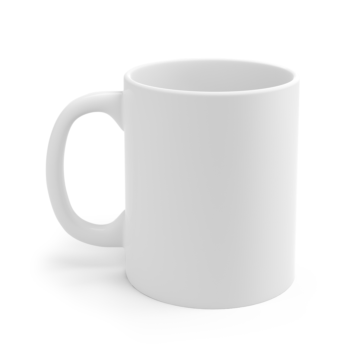 AMP White Mug Coffee Mug - alternate angle 2, merchandise
