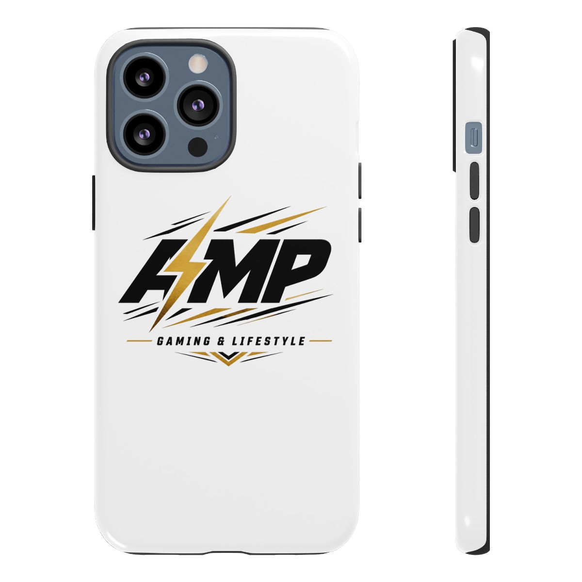AMP "Gaming & Lifestyle" Phone Case - alternate angle 2, merchandise